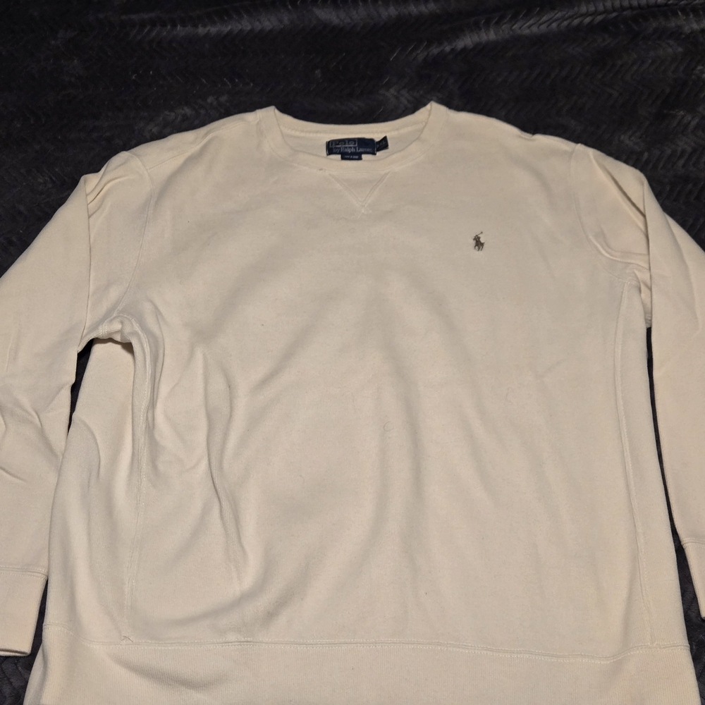 Polo by Ralph Lauren Men's Beige Crewneck Sweater